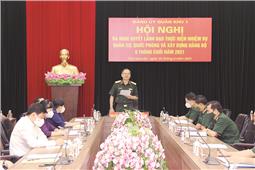 Tập trung lãnh đạo hoàn thành tốt nhiệm vụ quân sự, quốc phòng 6 tháng cuối năm